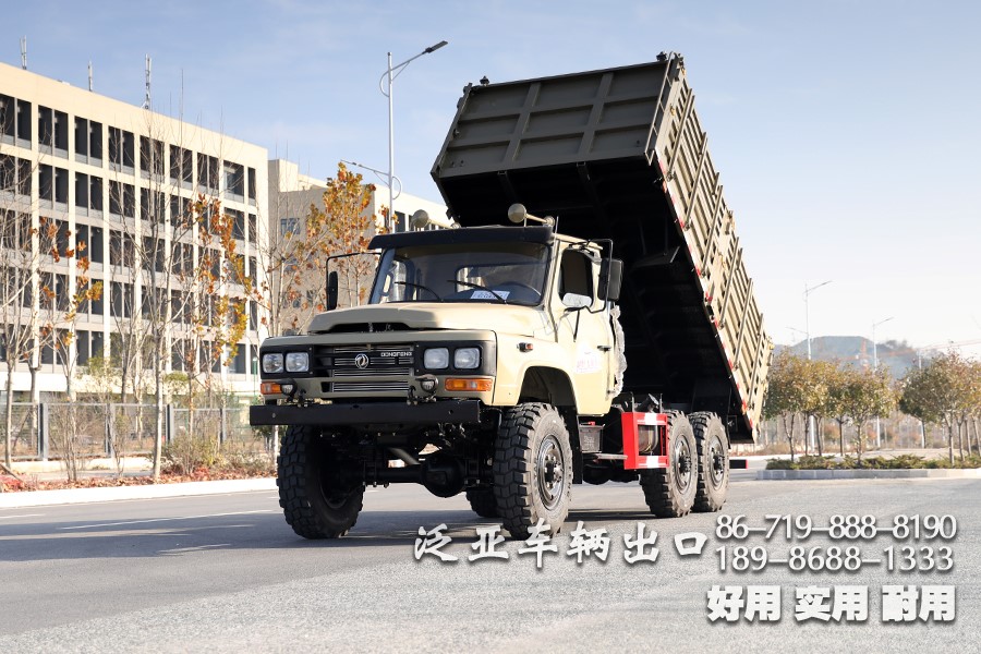 东风EQ2082高货箱大马力越野自卸车_东风大玻璃EQ2082越野载货车